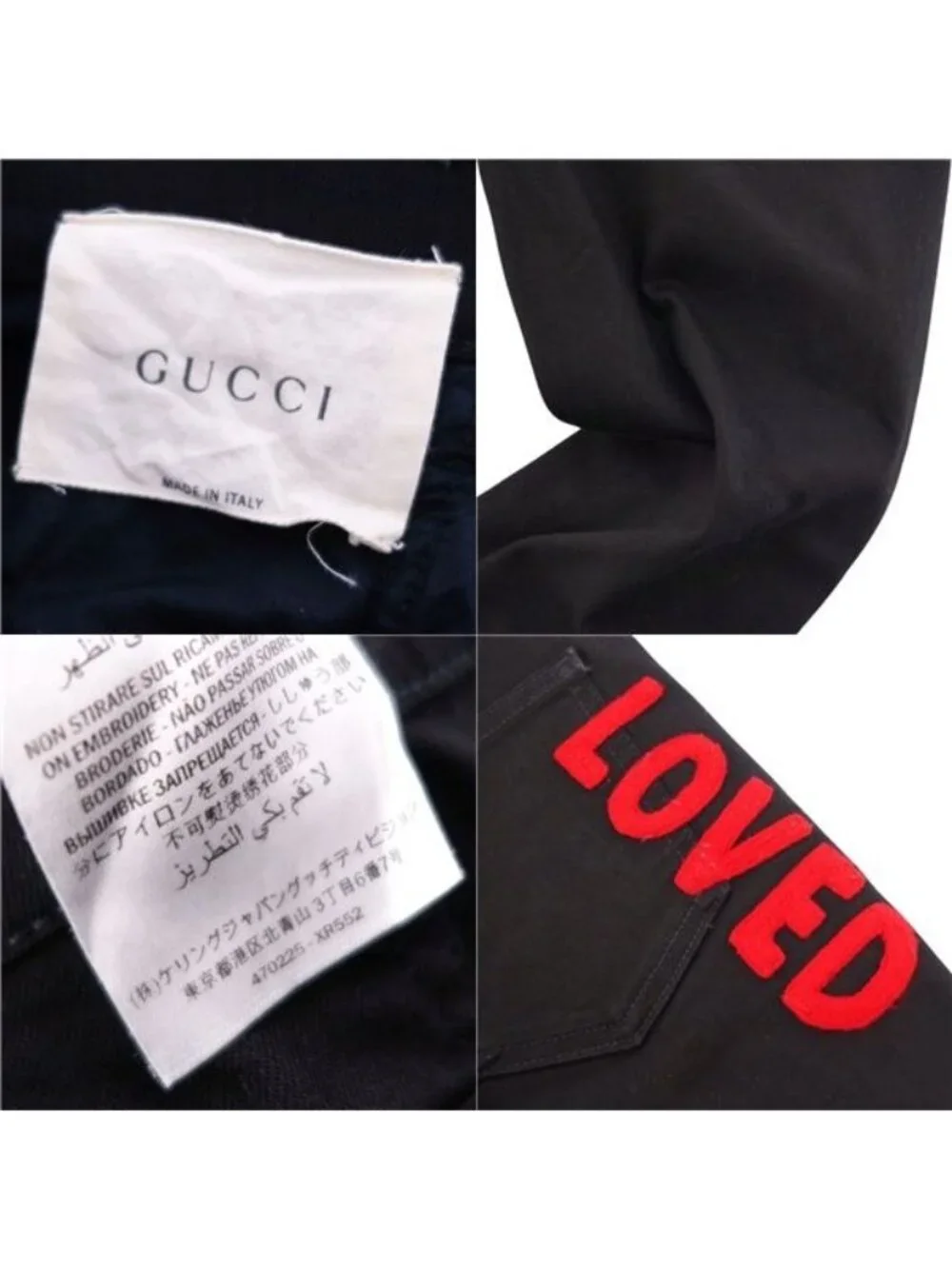 Gucci Pants Denim Cotton Stretch Bottoms